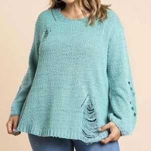 Umgee distressed sweater 1XL
